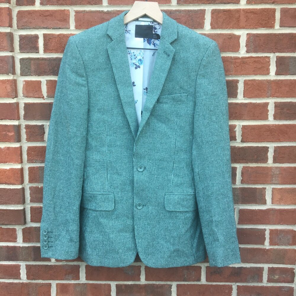 ASOS Green Textured Men's Blazer Sport Coat